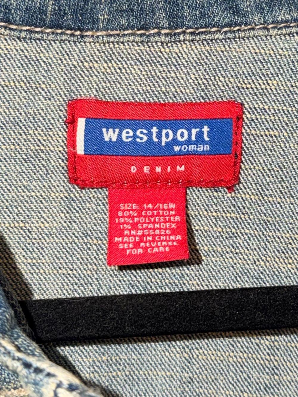 Westport Blue Ruffle-Trim Denim Jacket - Picture 2 of 12